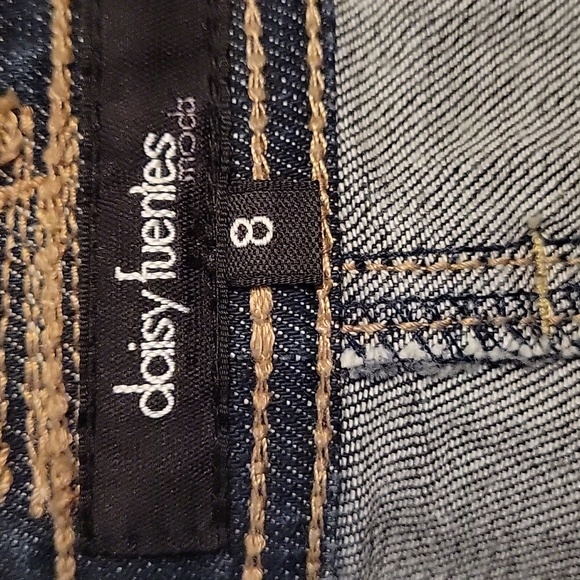 Daisy Fuentes blue jean denim mini skirt womens size 8 gently loved - Picture 5 of 8